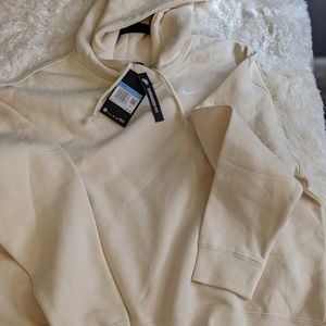 Light yellow oversized fit Nike hoodie